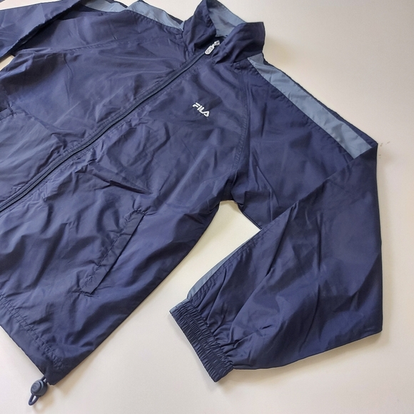 FILA Windbreaker Men's XL Two Tone Blue - Picture 3 of 15